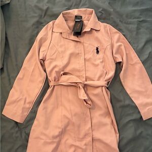 Pink Polo Ralph Lauren Shirt Dress